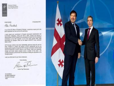 რასმუსენი მიხეილ სააკაშვილს მადლობას უხდის