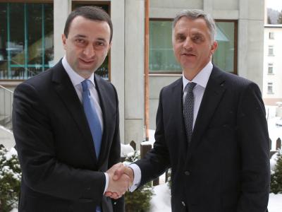საქართველოს პრემიერი შვეიცარიის პრეზიდენტს შეხვდა