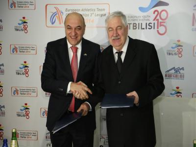 `წყალი მარგებელი~ ევროპის ახალგაზრდული ოლიმპიური ფესტივალი `თბილისის 2015~-ის და `ევროპის მძლეოსნობის 2014წლის გუნდური ჩემპიონატის მე-3 ლიგის~ პლატინის სპონსორი ხდება