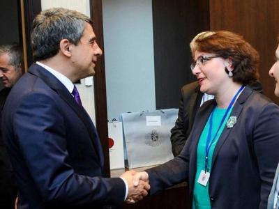 საქართველოს თავდაცვის მინისტრი ბულგარეთის პრეზიდენტს შეხვდა