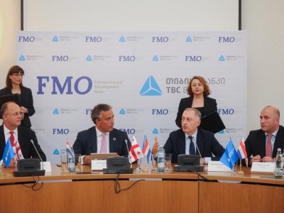 თიბისი ბანკმა და  FMO-მ  103 მლნ ლარის ოდენობის სასესხო ხელშეკრულებას მოაწერეს ხელი